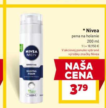 Nivea pena na holenie 200 ml 
