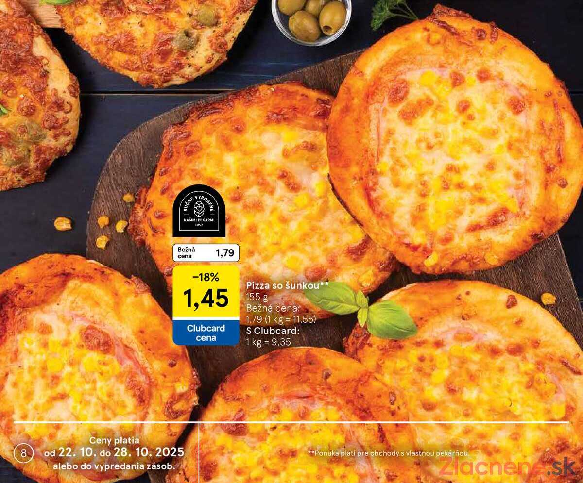 Pizza so šunkou, 155 g