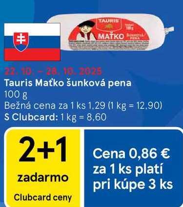 Tauris Maťko šunková pena, 100 g