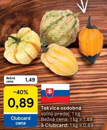 Tekvica ozdobná, 1 kg