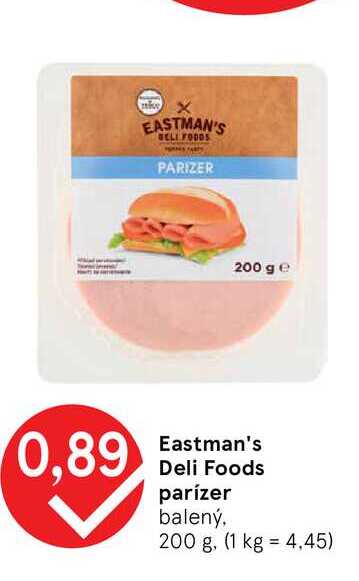 Eastman's Deli Foods parízer balený, 200 g