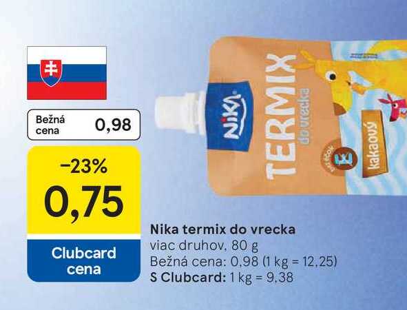 Nika termix do vrecka viac druhov, 80 g
