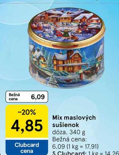 Mix maslových sušienok dóza, 340 g