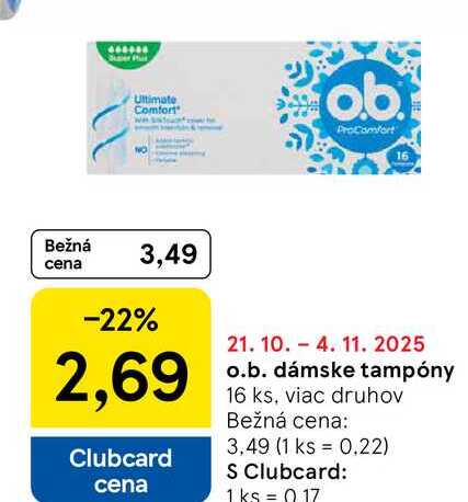 o.b. ProComfort 16 ks