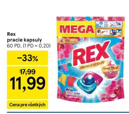 Rex pracie kapsuly 60 PD