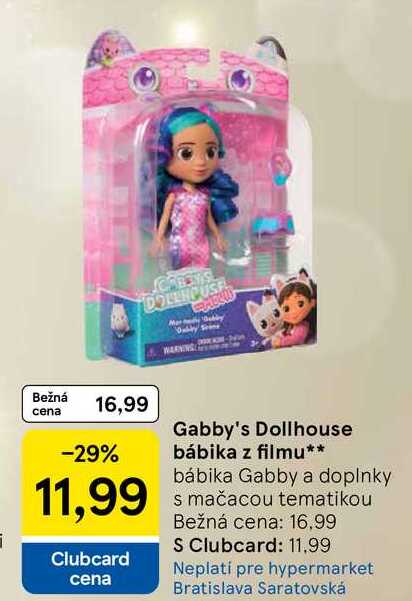 Gabby's Dollhouse bábika z filmu