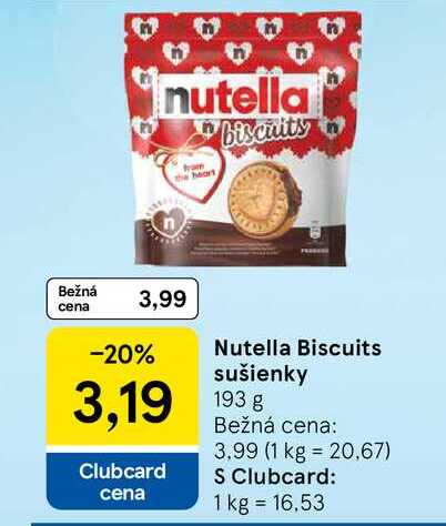 Nutella Biscuits sušienky 193g