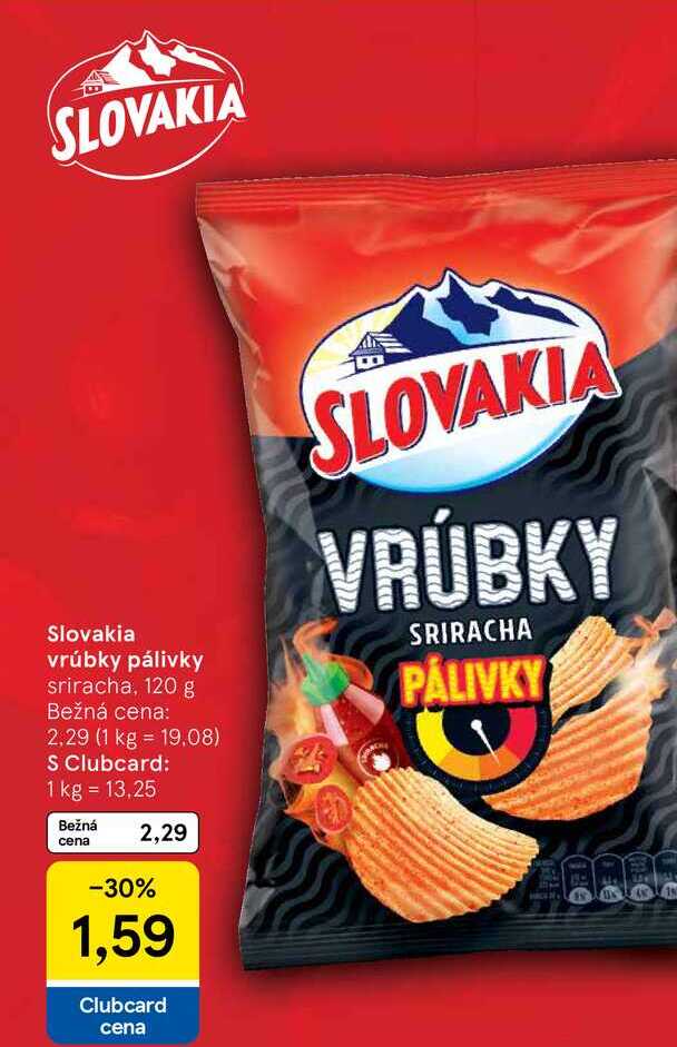 Slovakia vrúbky pálivky sriracha, 120 g 