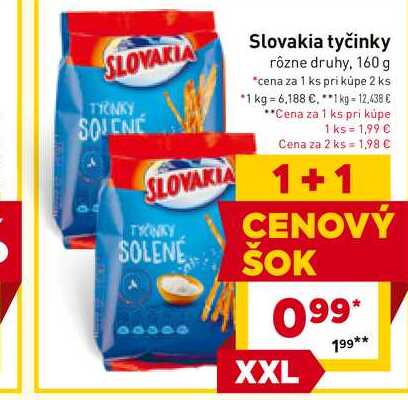 Slovakia tyčinky rôzne druhy, 160 g