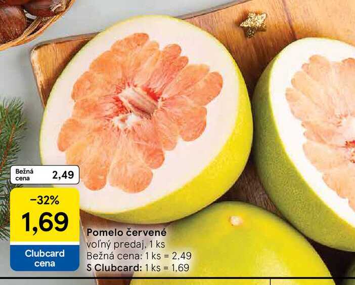 Pomelo červené voľný predaj 1 ks
