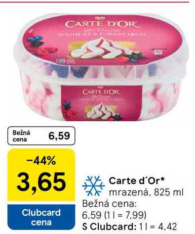 Carte d'Or, mrazená, 825 ml