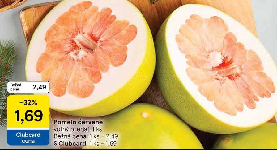Pomelo červené voľný predaj 1 ks