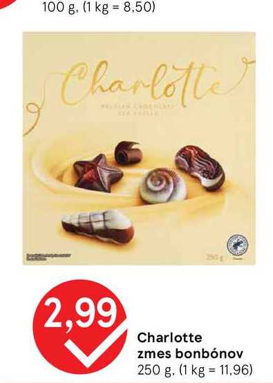 Charlotte zmes bonbónov 250 g
