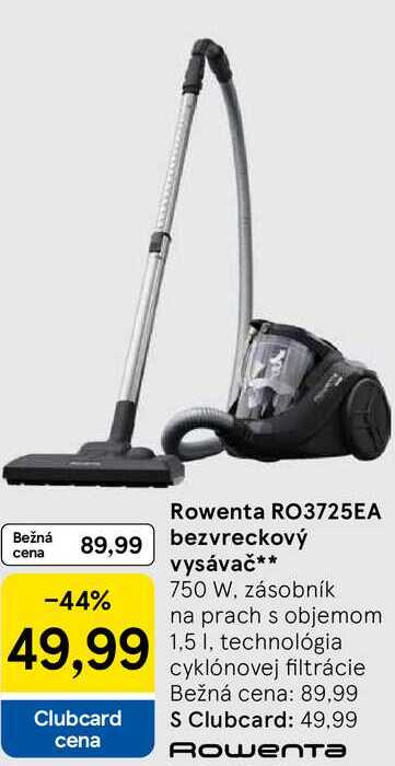 Rowenta RO3725EA bezvreckový vysávač 750 W