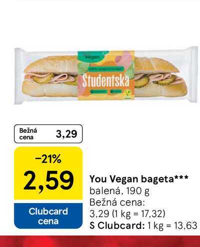 You Vegan bageta balená, 190 g 