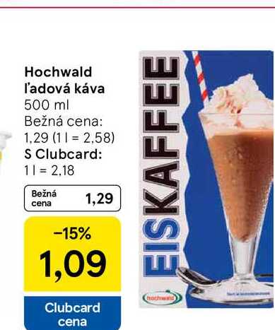 Hochwald ľadová káva 500 ml