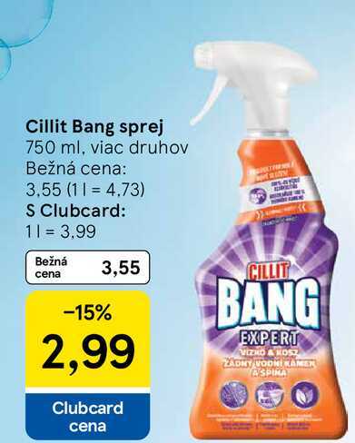 Cillit Bang sprej 750 ml, viac druhov