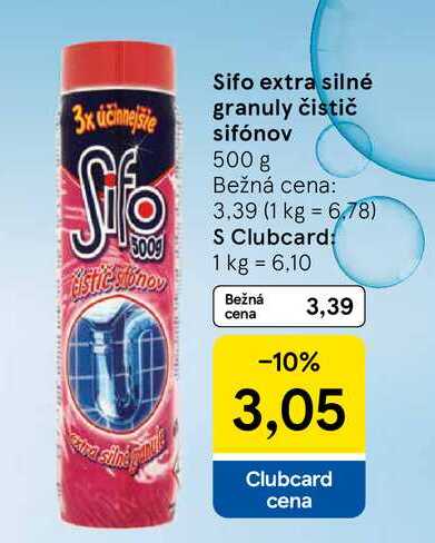 Sifo extra silné granuly čistič sifónov 500 g