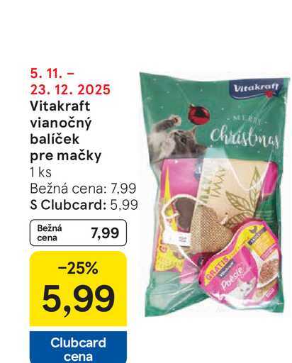Vitakraft vianočný balíček pre mačky 1 ks