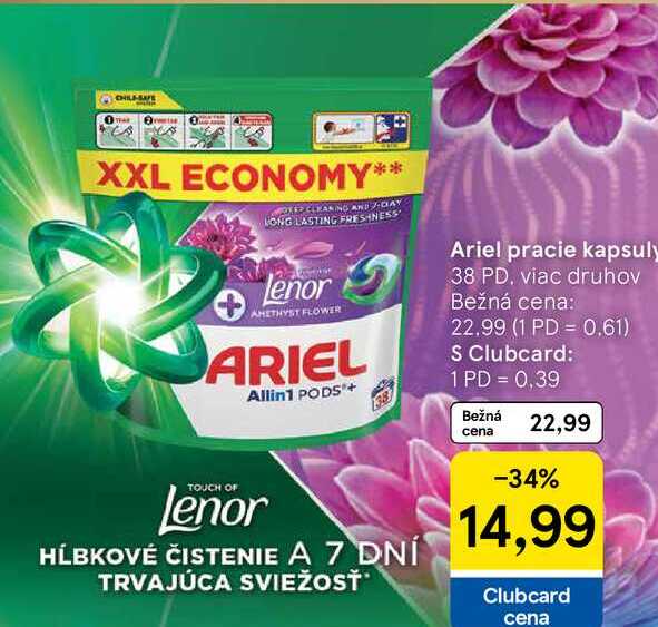 Ariel pracie kapsuly 38 PD