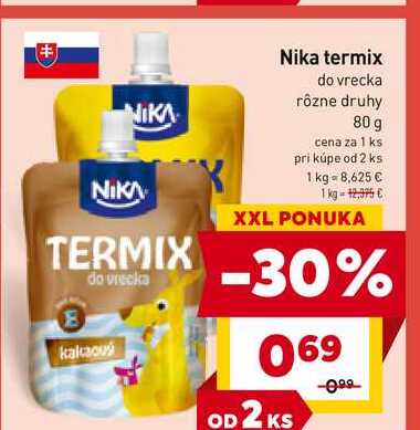 Nika termix do vrecka rôzne druhy 80 g