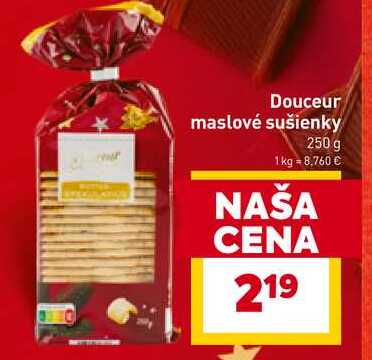 Douceur maslové sušienky 250 g