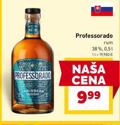 Professorado rum 38%, 0,5 l