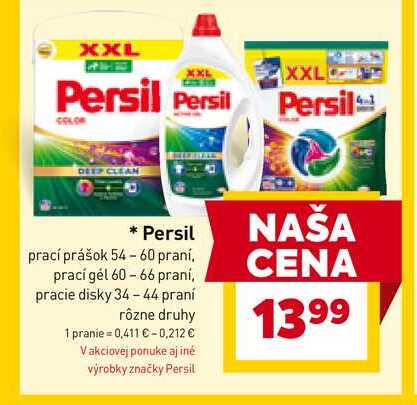 Persil prací prášok 54-60 praní