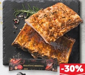 Bravčové rebierko Sous vide