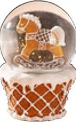 Snehová guľa s koníkom