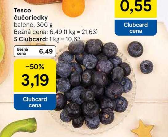 Čučoriedky balené, 300 g