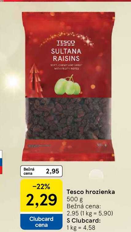 Tesco hrozienka 500g