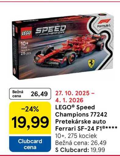 LEGO® Speed Champions 77242 Pretekárske auto Ferrari SF-24 F1®