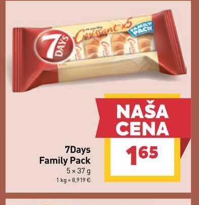 7Days Family Pack 5 x 37 g