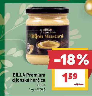 BILLA Premium dijonská horčica 200 g