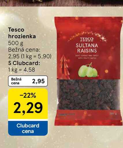 Tesco hrozienka 500 g