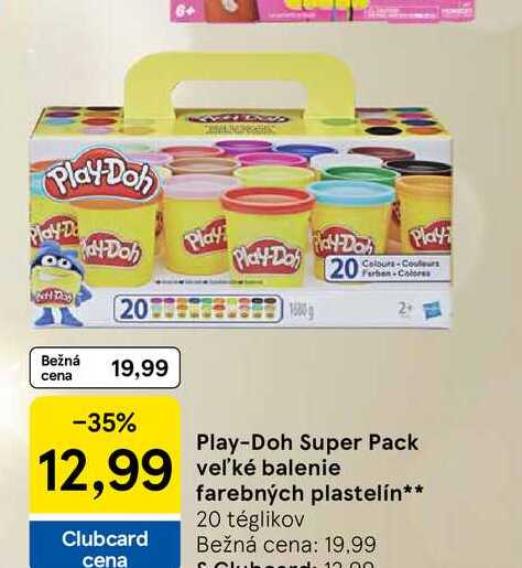 Play-Doh Super Pack veľké balenie farebných plastelín 20 téglikov