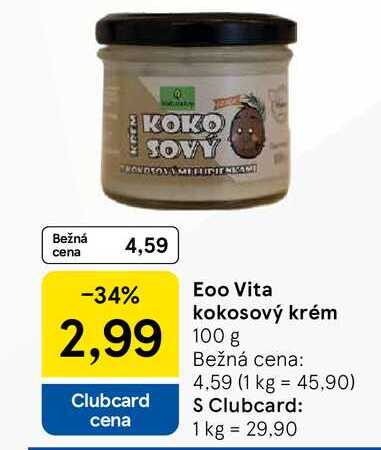 Eoo Vita kokosový krém 100g
