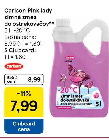 Carlson Pink lady zimná zmes do ostrekovačov 5l