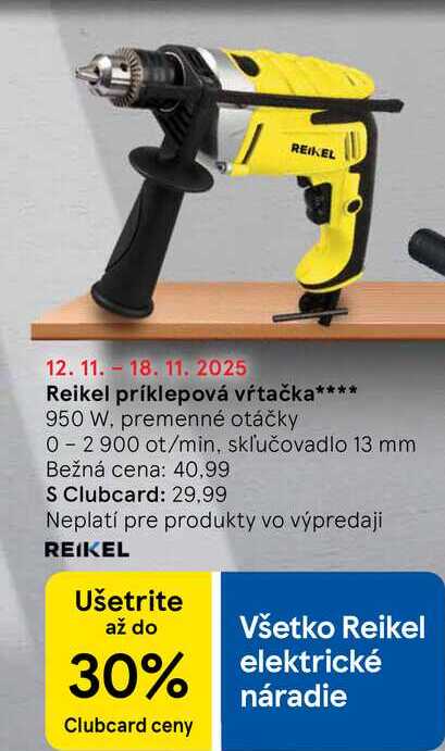 Reikel príklepová vŕtačka 950 W