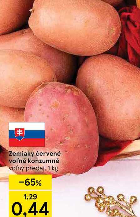 Zemiaky červené voľné konzumné voľný predaj, 1 kg