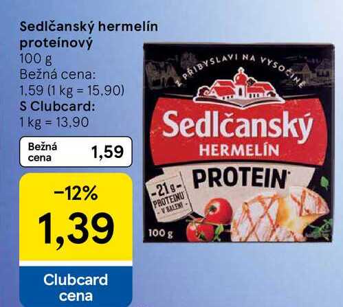 Sedlčanský hermelín proteínový 100 g 