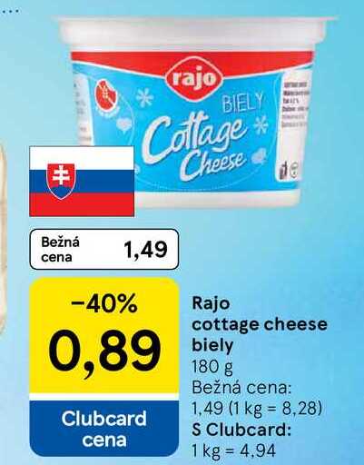 Rajo cottage cheese biely 180 g