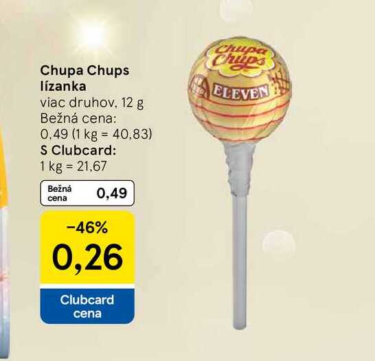 Chupa Chups lízanka viac druhov 12 g
