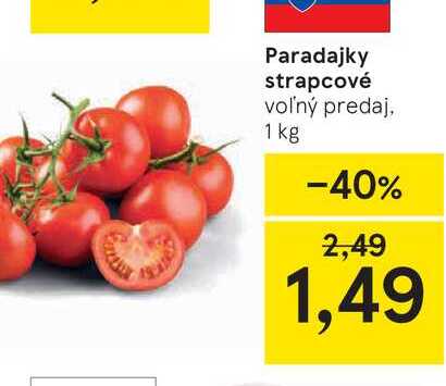 Paradajky strapcové voľný predaj, 1 kg
