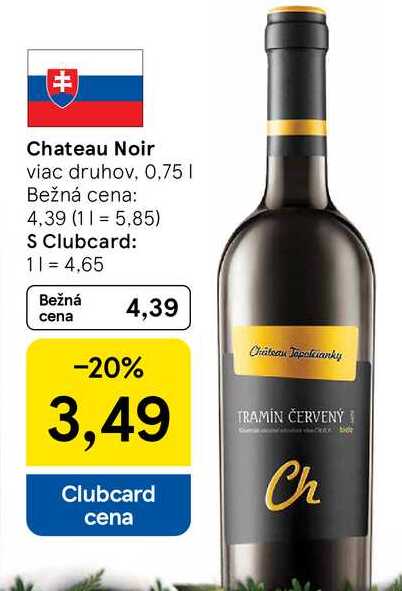 Chateau Noir viac druhov, 0,75l