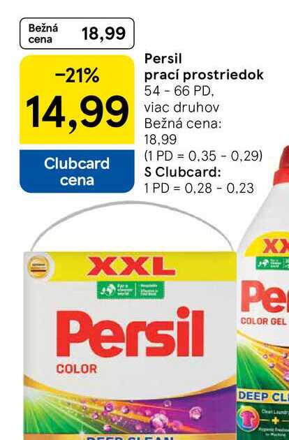 Persil prací prostriedok 54-66 PD, viac druhov 