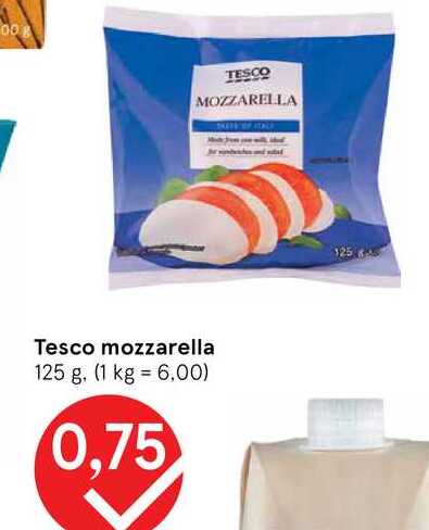 Tesco mozzarella 125 g