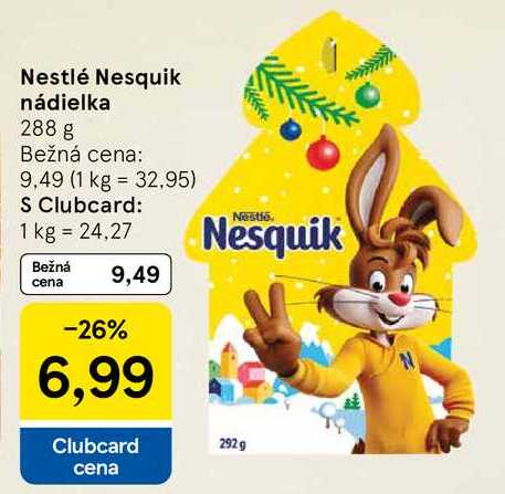 Nestlé Nesquik nádielka 288 g 