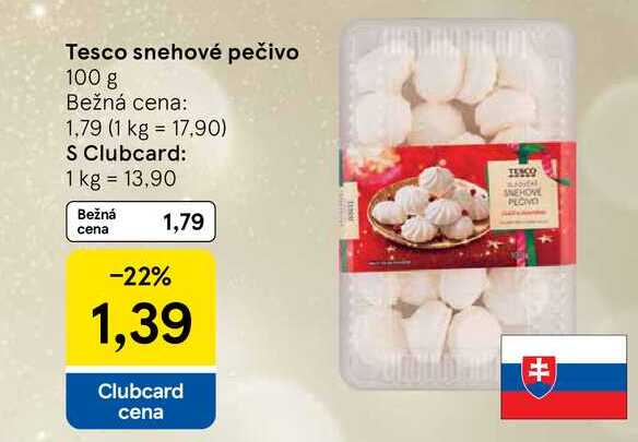 Tesco snehové pečivo 100 g